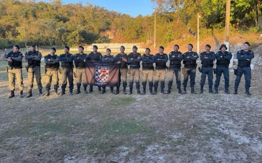 Força Tática de Coxim amplia preparo com treinamento em armamento de alto calibre 