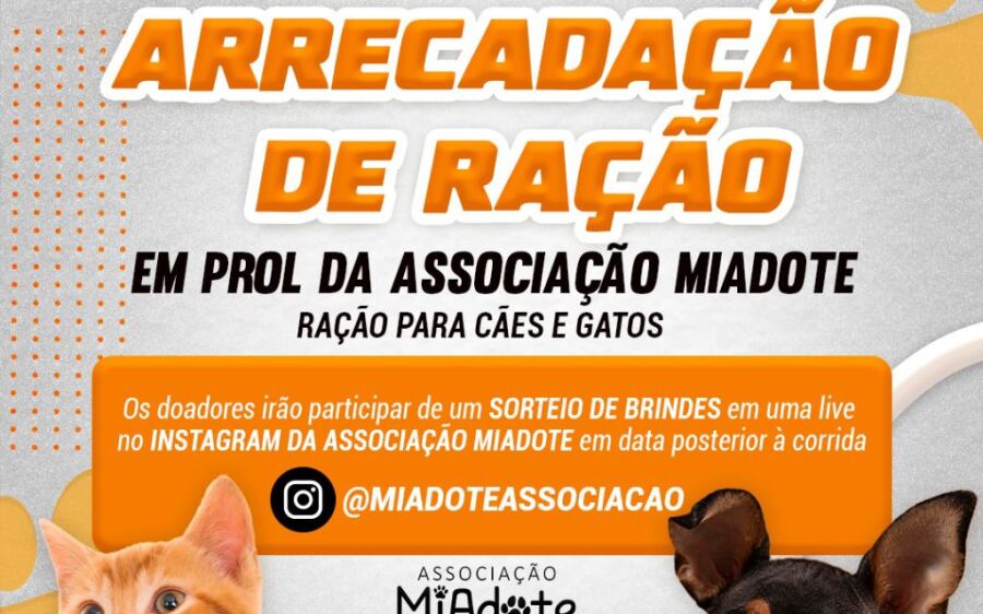 Solidariedade em Movimento: Corrida da Polícia Civil arrecada ração para cães e gatos em Coxim