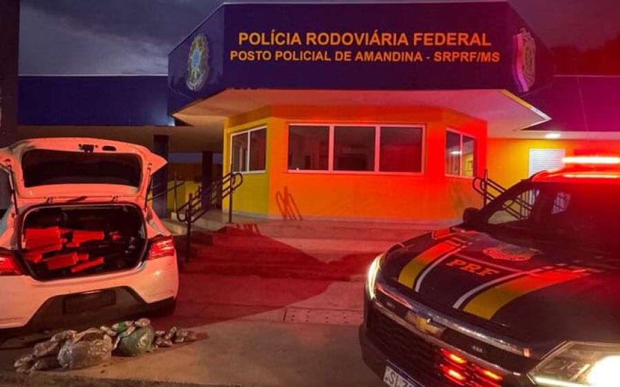 Motorista tenta escapar, mas PRF apreende 176 kg de maconha e skunk em Ivinhema
