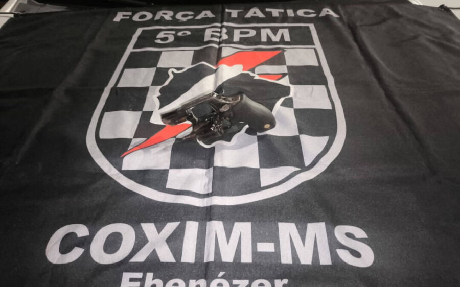 Jovem é preso com arma ilegal após tentar fugir de abordagem policial em Coxim