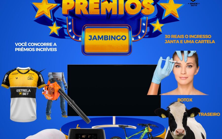 Super jambingo beneficente com show de prêmios acontece em Coxim sexta-feira 19 