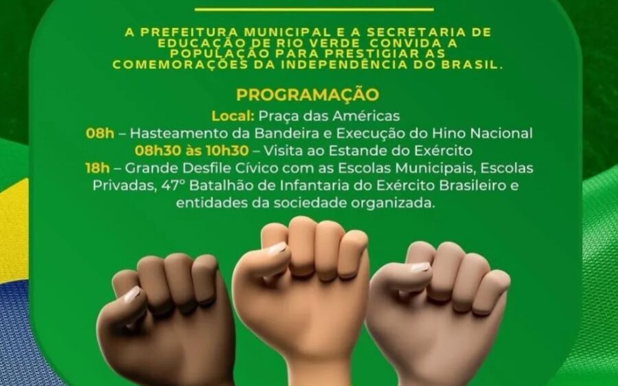 Rio Verde de Mato Grosso
prepara programa&ccedil;&atilde;o especial para o Dia da Independ&ecirc;ncia