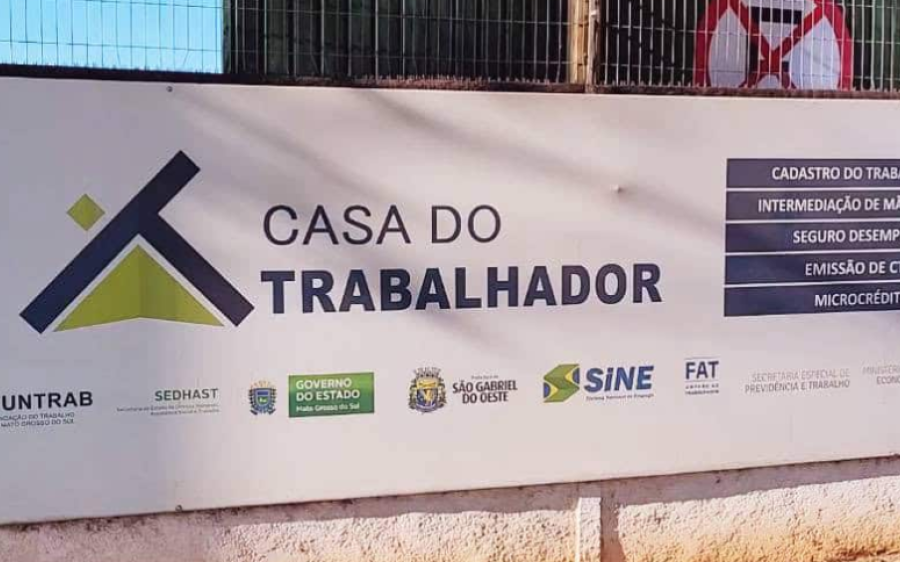Casa do Trabalhador de São Gabriel do Oeste inicia semana com 81 vagas de emprego abertas
