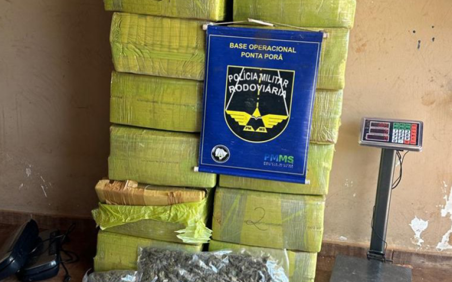 Polícias apreendem cerca de 448 kg de drogas em operação conjunta em Ponta Porã
