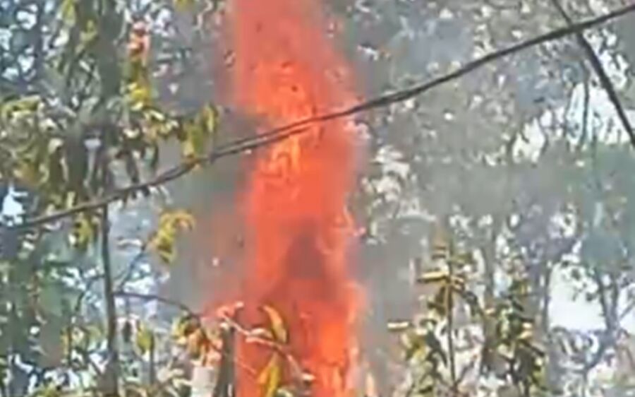 Falta de manutenção da Energisa provoca incêndio e deixa moradores sem energia na zona rural Coxim