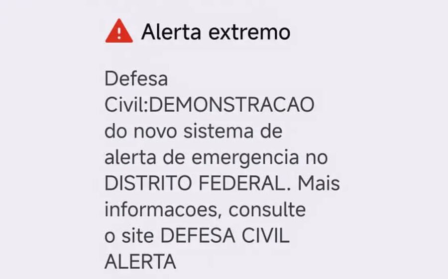 Defesa Civil testa aviso de desastre via celular no DF, GO, MS e MT