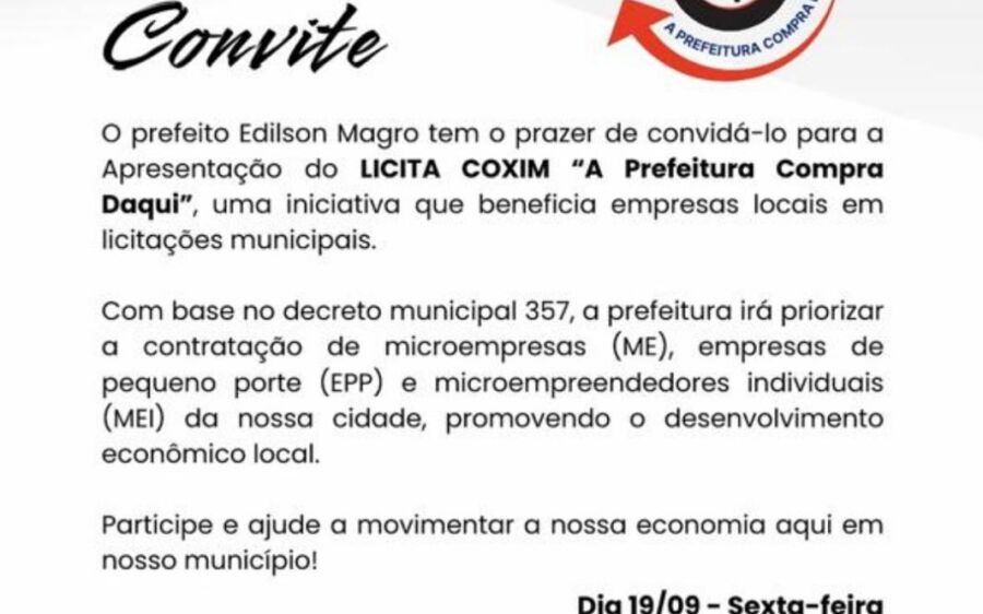 Coxim Inova com Projeto 