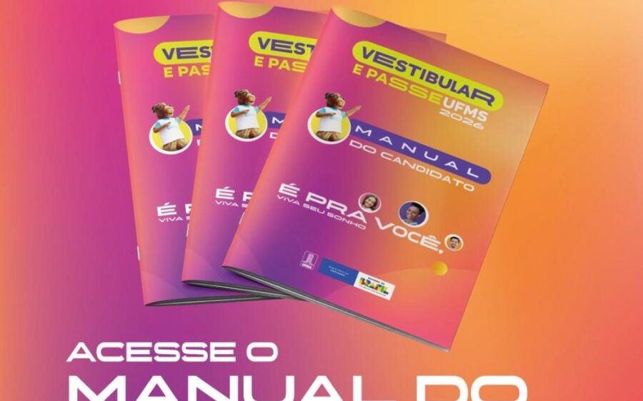 UFMS lança Manual do Candidato 2026 e orienta futuros calouros a se prepararem para o vestibular