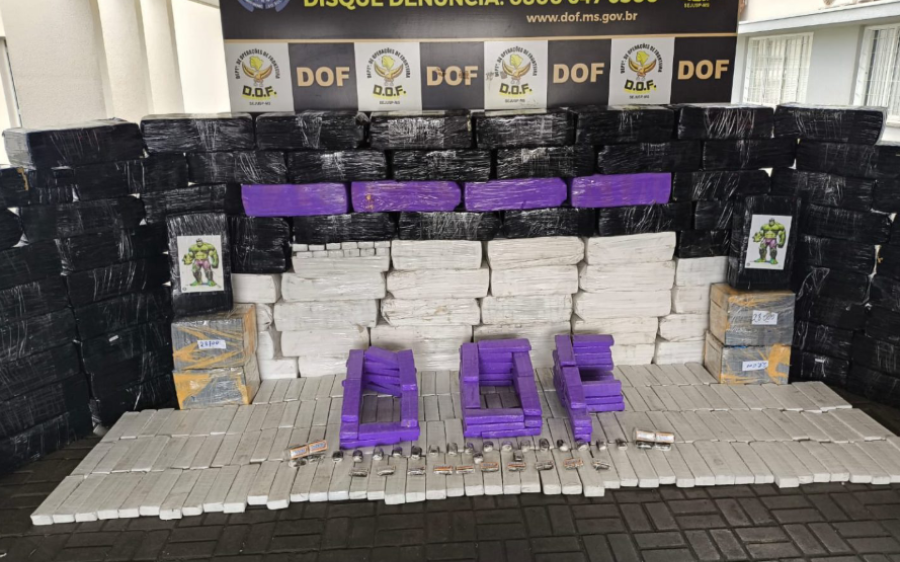 DOF apreende quase 3,7 toneladas de drogas e veículos furtados em residência
