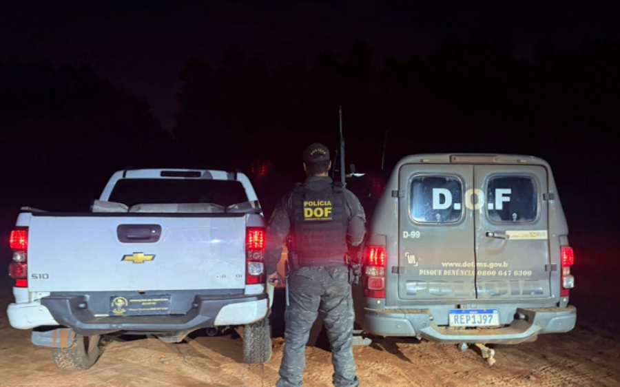 Homem é preso com caminhonete furtada após perseguição policial na MS-295
