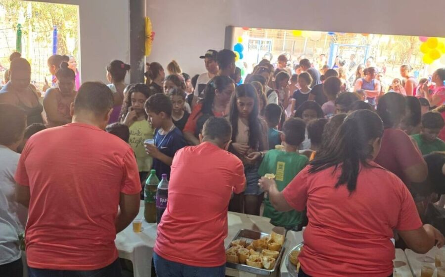 Crianças de projetos sociais em Coxim têm semana especial com atividades e brincadeiras