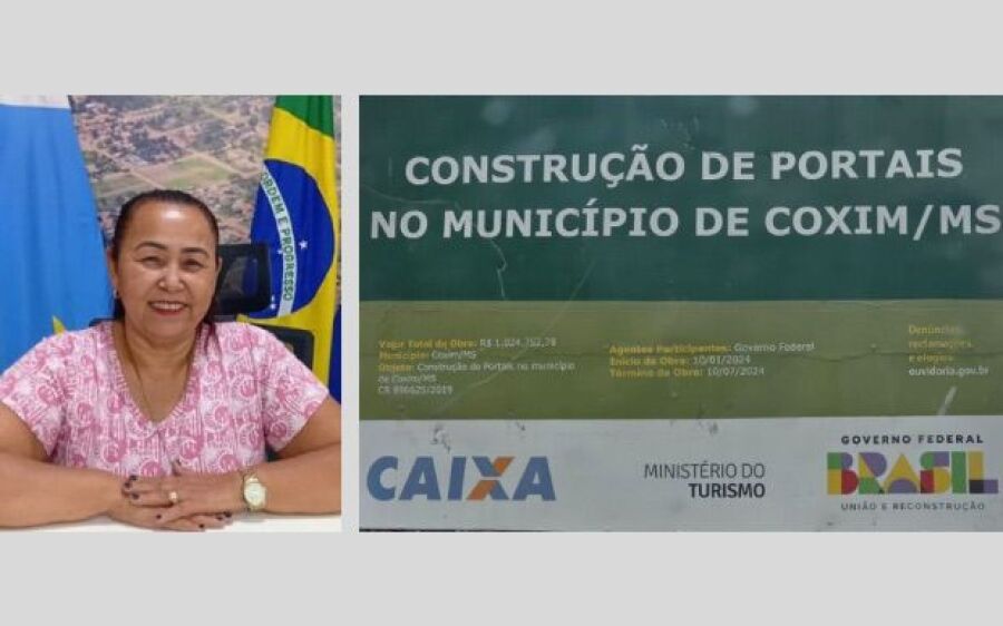 Vereadora Lúcia da AAVC participa de reunião sobre as obras dos portais da entrada de Coxim