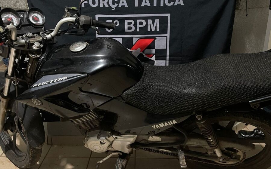 Polícia Militar e Polícia Civil em Coxim recuperam motocicleta furtada em menos de 24h 