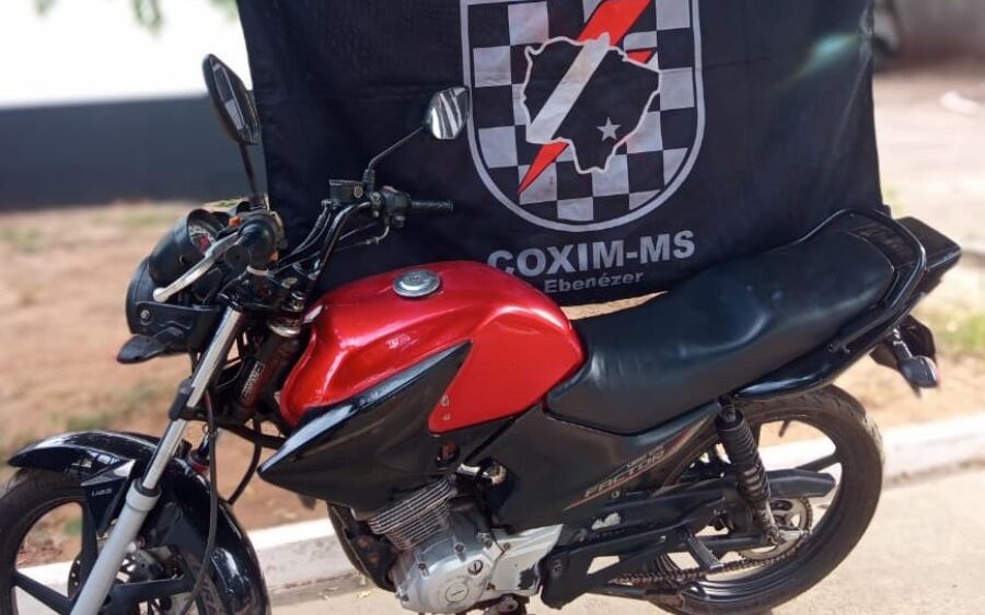 Polícia Militar recupera motocicleta furtada após denúncia anônima em Coxim
