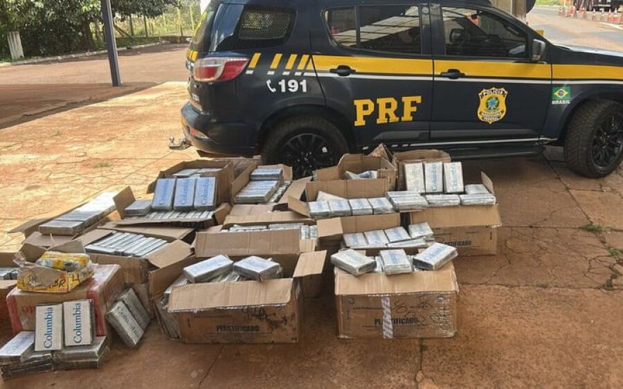 Polícia apreende 629 kg de cocaína em caminhão de minério na BR-262 em Terenos
