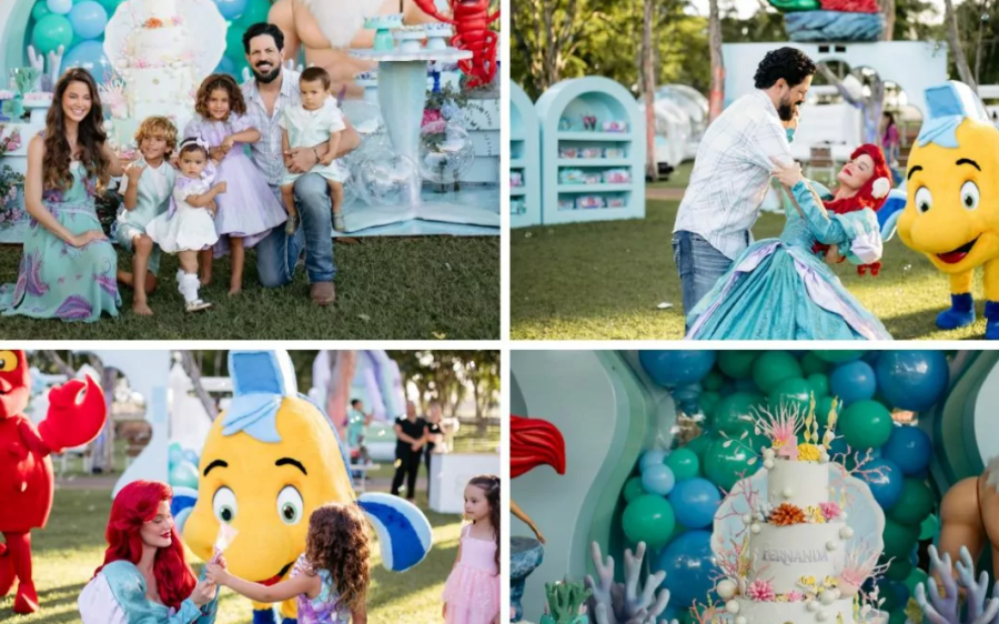 Biah Rodrigues e Sorocaba comemoram os 4 anos da filha Nanda