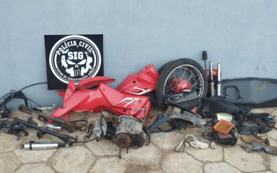 Polícia Civil elucida furtos de motocicletas e prende homem por receptação em Aquidauana
