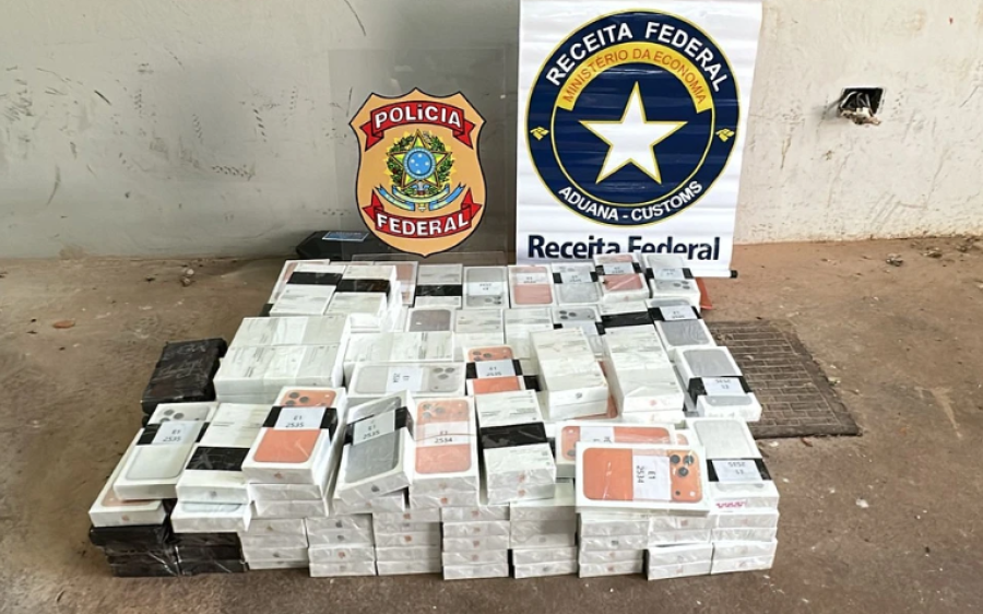 PF prende condutora e apreende 226 celulares ilegais escondidos em veículo na MS-162, em Dourados
