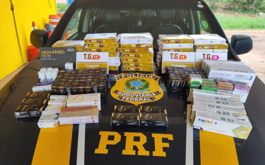 PRF apreende carga de medicamentos para emagrecimento na BR-262
