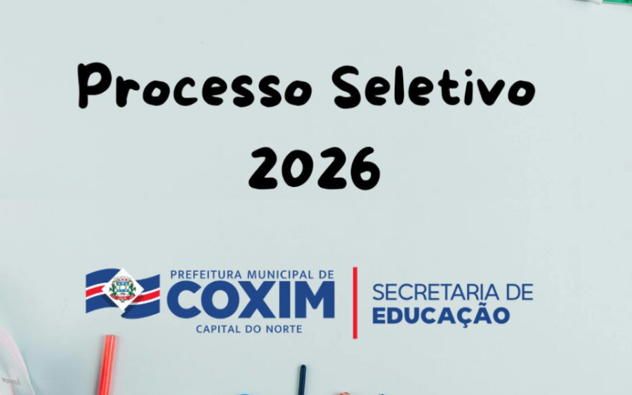 Prefeitura de Coxim abre Processo Seletivo para contratação temporária de profissionais da Educação
