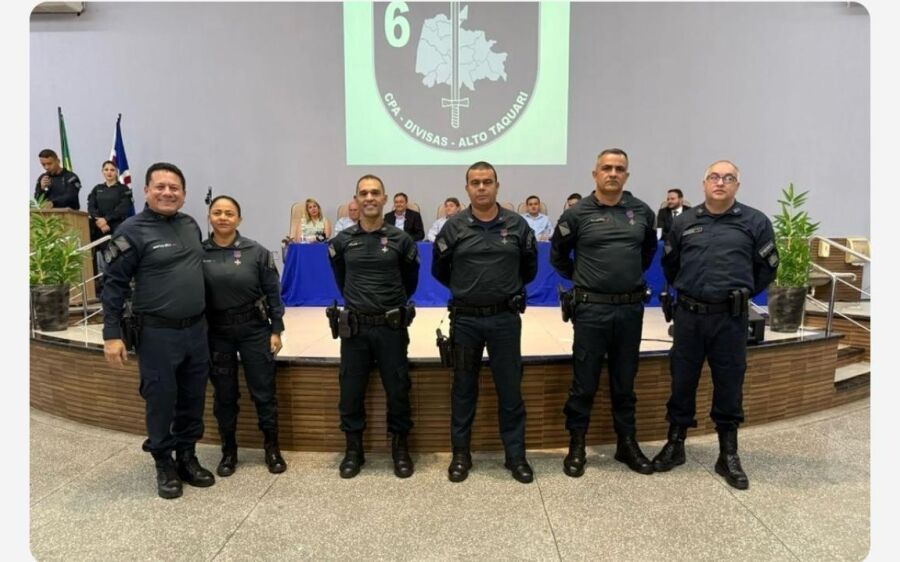 Polícia Militar homenageia profissionais e parceiros em solenidade comemorativa em Coxim