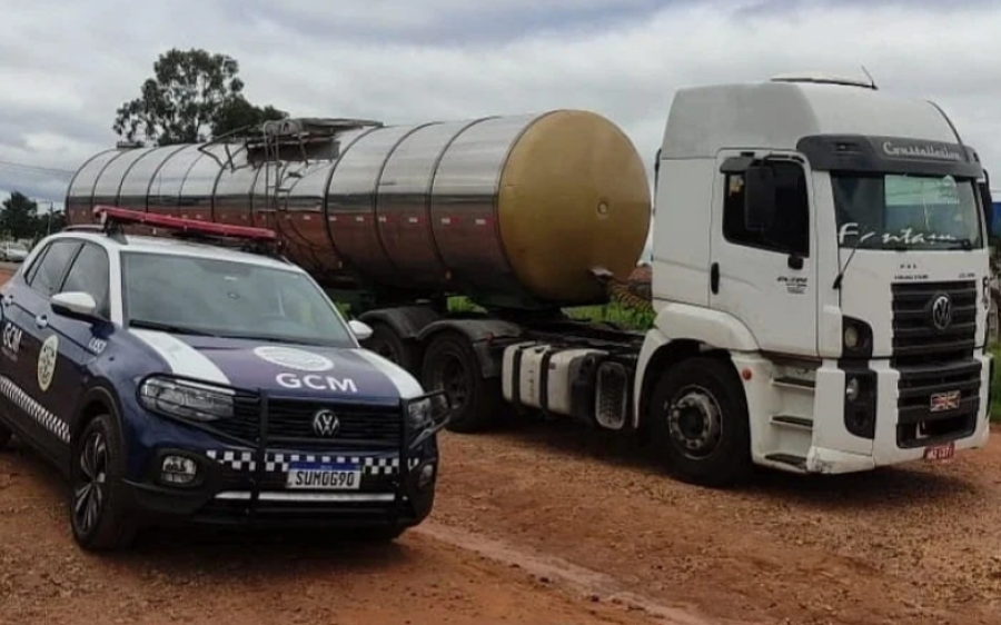 Carreta com placas de São Gabriel do Oeste é localizada roubada em Piracicaba
