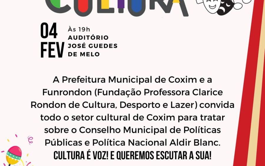 Coxim abre o ano cultural com encontro que convoca artistas e fazedores de cultura