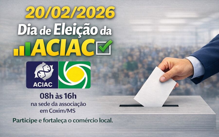Associação Comercial de Coxim realiza nesta sexta-feira (20) eleição para Diretoria e Conselhos