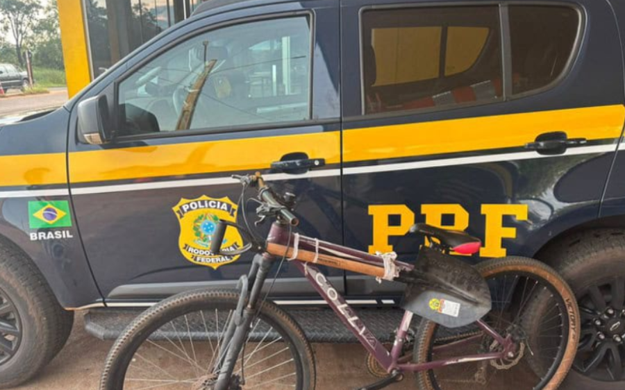 Homem é preso na BR-262 suspeito de furtos em Água Clara; ele seguia de bicicleta para Três Lagoas

