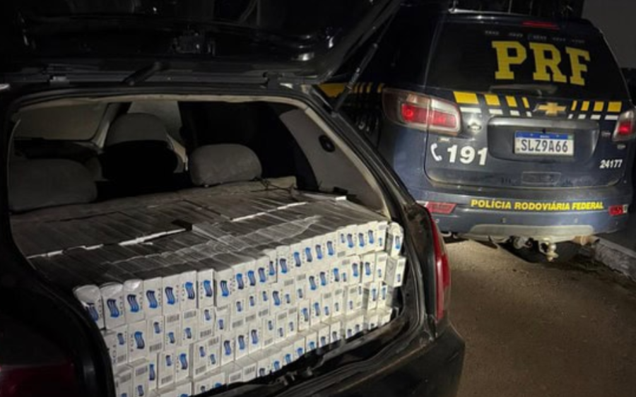 Motorista adolescente é flagrado com 5 mil maços de cigarros estrangeiros durante abordagem na BR-41