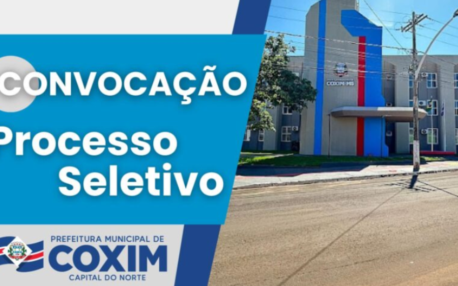    Convocação reforça saúde e assistência social em Coxim