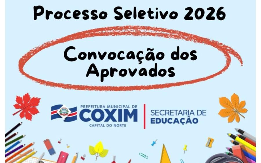 Prefeitura de Coxim convoca aprovados em processo seletivo 