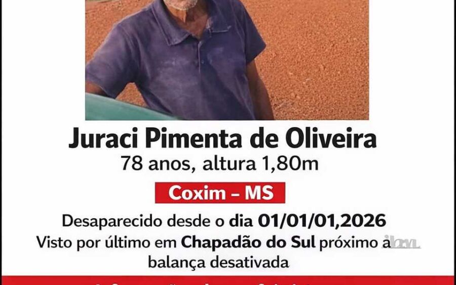  44 dias: Idoso Coxinense com Alzheimer segue desaparecido 