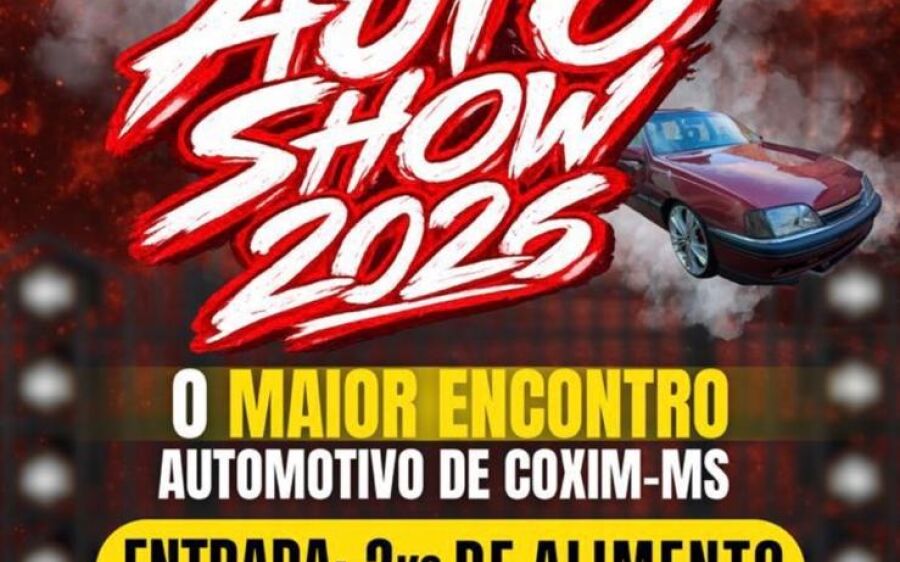 Os motores vão roncar alto em Coxim no dia 12 de abril