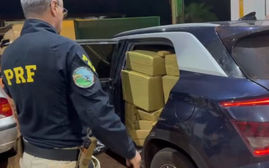 Motorista tenta fugir, mas é preso com mais de 1 tonelada de maconha em Dourados
