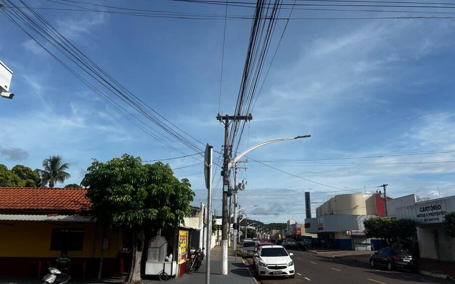 Calor, nuvens e possibilidade de chuva marcam a segunda-feira (9) em Coxim