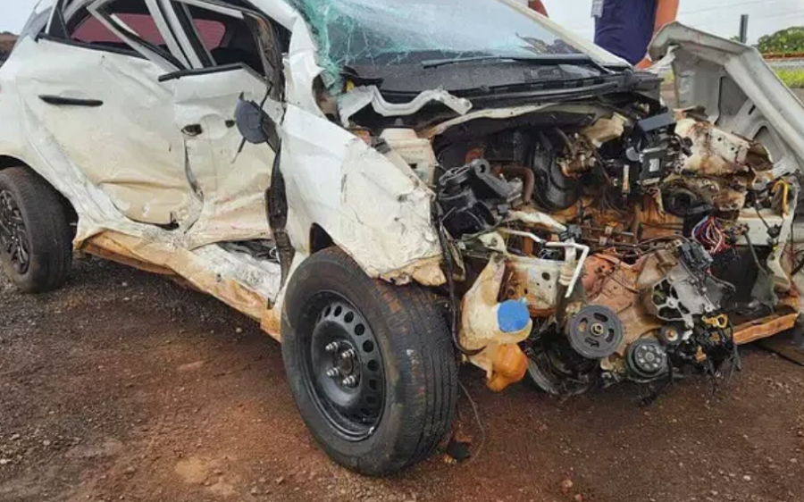 Acidente com seis veículos deixa trecho da BR-163 interditado em Campo Grande
