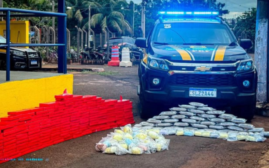 271 kg de drogas são apreendidos em caminhão durante fiscalização na BR-163
