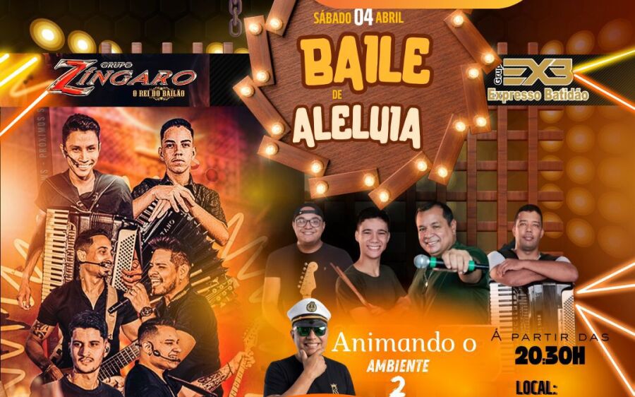 É hoje Coxim e região: Baile de Aleluia promete agitar o sábado