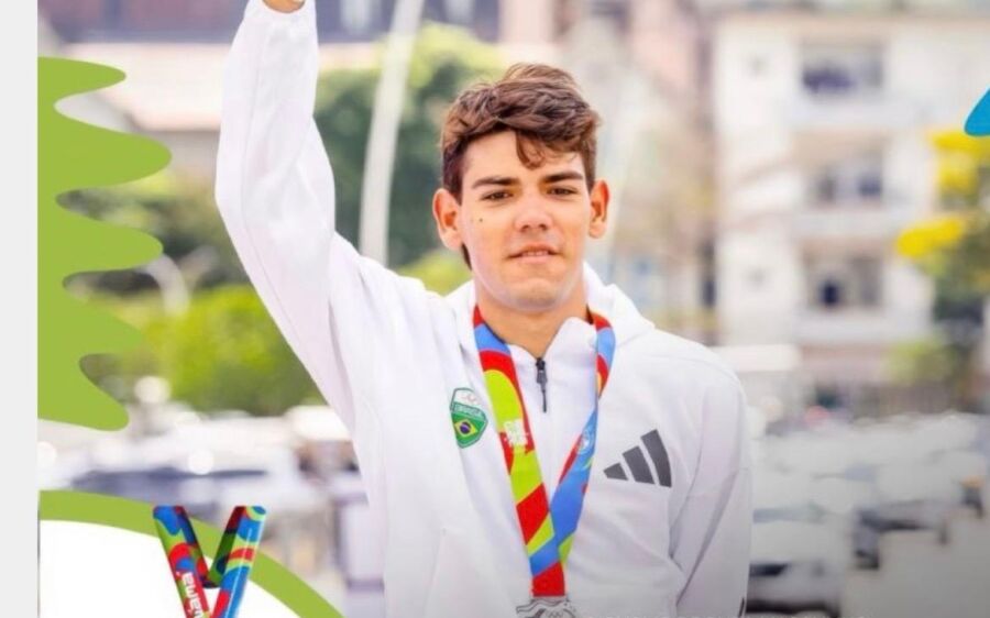 De Coxim para o mundo: jovem ciclista brilha, conquista prata e leva talento sul-mato-grossense 