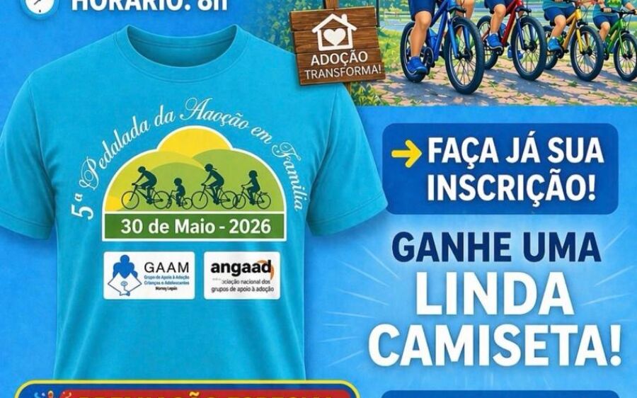 5ª Pedalada da Adoção promete mobilizar famílias e ciclistas em Coxim