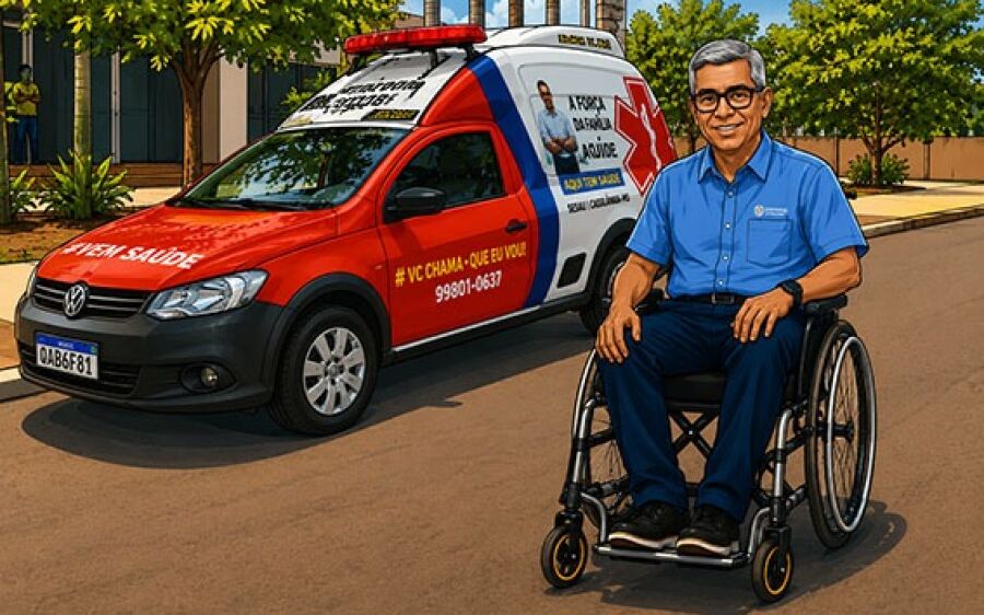 Ambulância de vereador roda 120 km dentro da cidade em um dia
