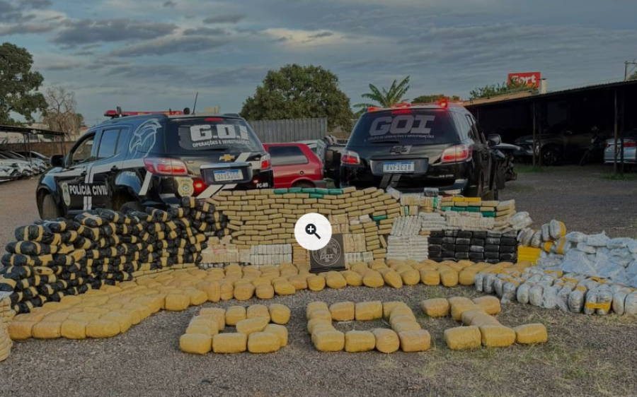 GOI desmonta entreposto do tráfico e apreende carga milionária de drogas em Campo Grande

