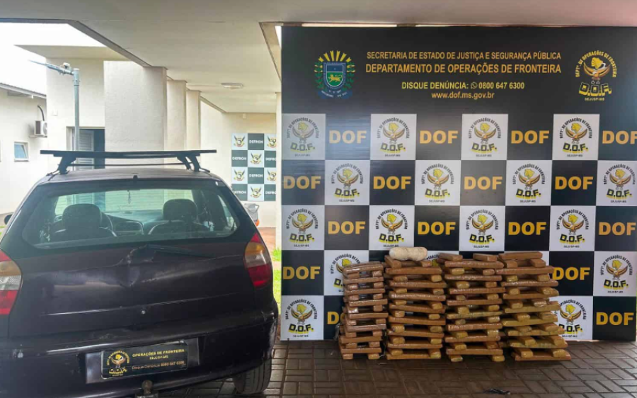 DOF prende homem com 120 kg de maconha; suspeito diz que quitava dívida com facção
