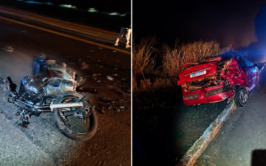 Jovem de 27 anos morre após acidente entre moto e carro na BR-163 em São Gabriel do Oeste
