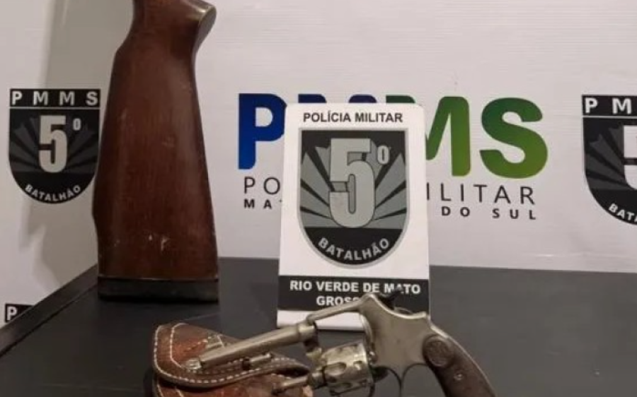 Polícia Militar prende homem por violência doméstica e apreende armas em fazenda no Pantanal 