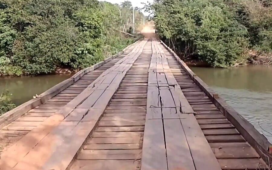 Prefeitura de Coxim já atua para resolver problema em ponte da região do Córrego Fundo