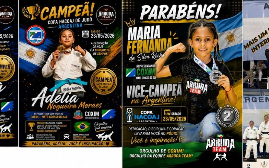 Academia Arruda Team de Coxim supera desafios e conquista títulos internacionais na Copa Judô