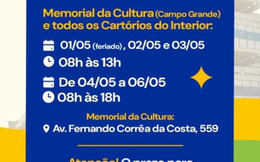 TRE-MS amplia plantões para regularização do título eleitoral até 6 de maio