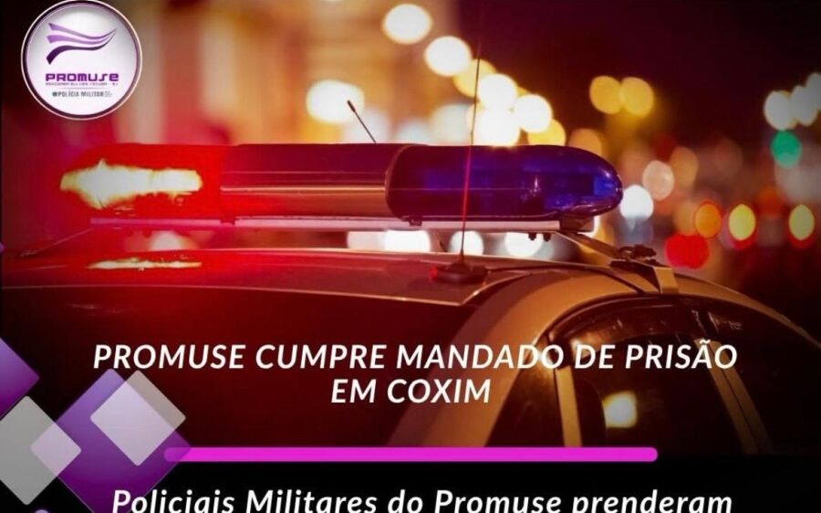 PROMUSE cumpre mandado de prisão durante fiscalização de medidas protetivas em Coxim